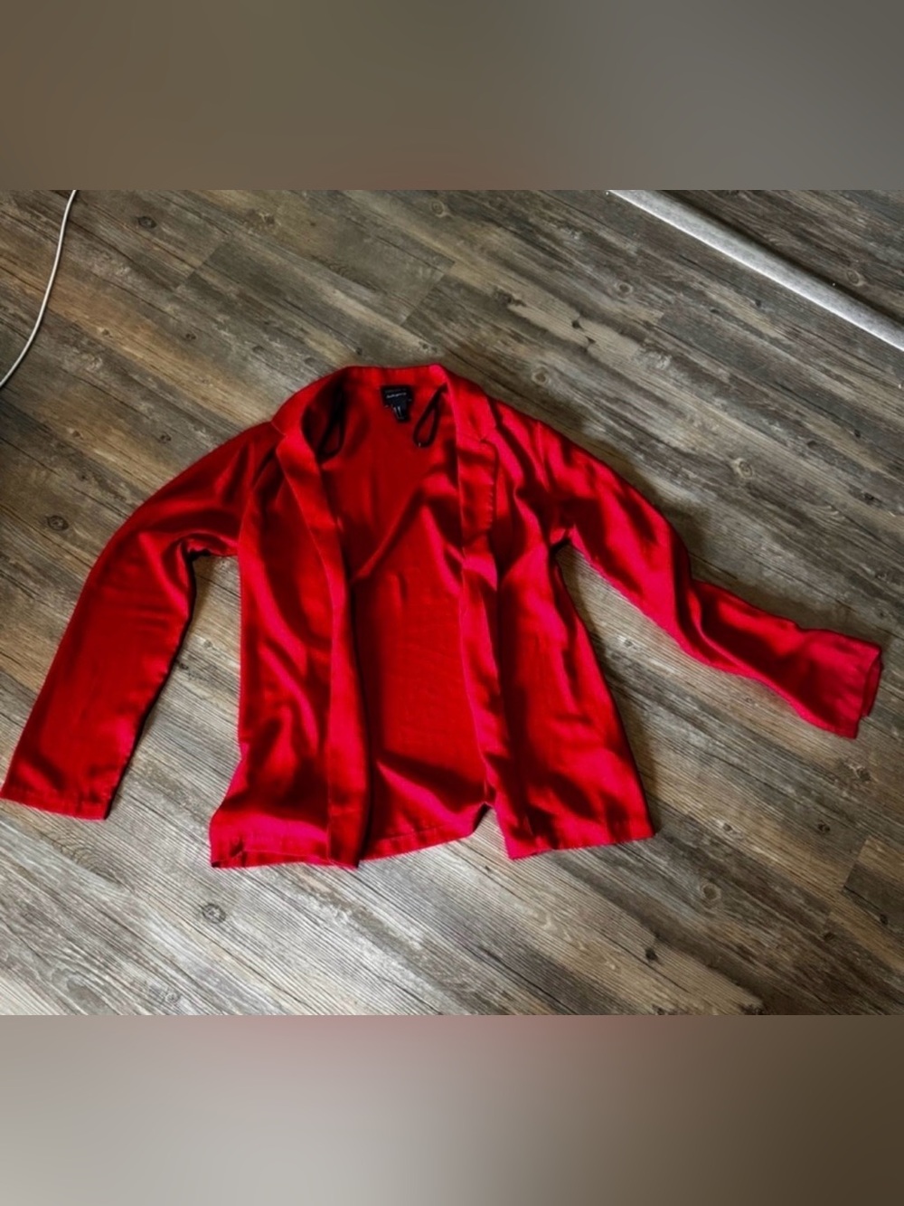 Forever 21 open front red blazer size medium